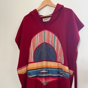Rare Vintage Poncho with hood - Shanti Design